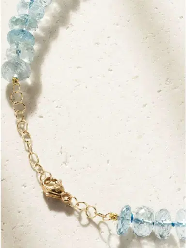 JIA JIA Oracle 14-karat Gold Aquamarine Necklace | Thumbnail 3