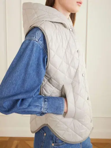 Brunello Cucinelli Hooded Quilted Shell Vest | Thumbnail 5 Brunello Cucinelli Hooded Quilted Shell Vest | Thumbnail 5