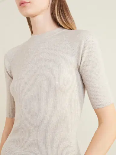 Brunello Cucinelli Ribbed-knit T-shirt | Thumbnail 5 Brunello Cucinelli Ribbed-knit T-shirt | Thumbnail 5