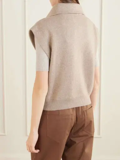 Brunello Cucinelli Cashmere-blend Zip-up Gilet | Thumbnail 3 Brunello Cucinelli Cashmere-blend Zip-up Gilet | Thumbnail 3