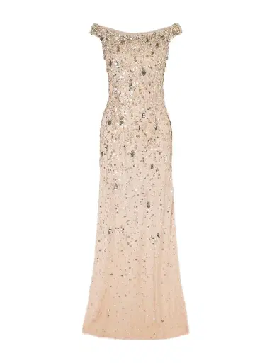 Jenny Packham Jessie Off-the-shoulder Embellished Tulle Gown | Thumbnail 1