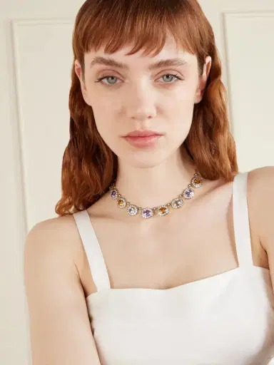 Marlo Laz Alexandra 14-karat Gold Multi-stone Necklace | Thumbnail 2