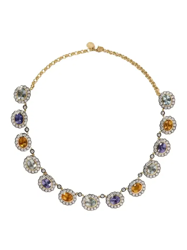 Alexandra 14-karat Gold Multi-stone Necklace
