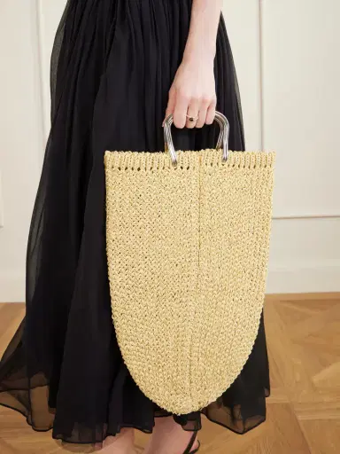 Tory Burch Woven Raffia Tote Bag | Thumbnail 2