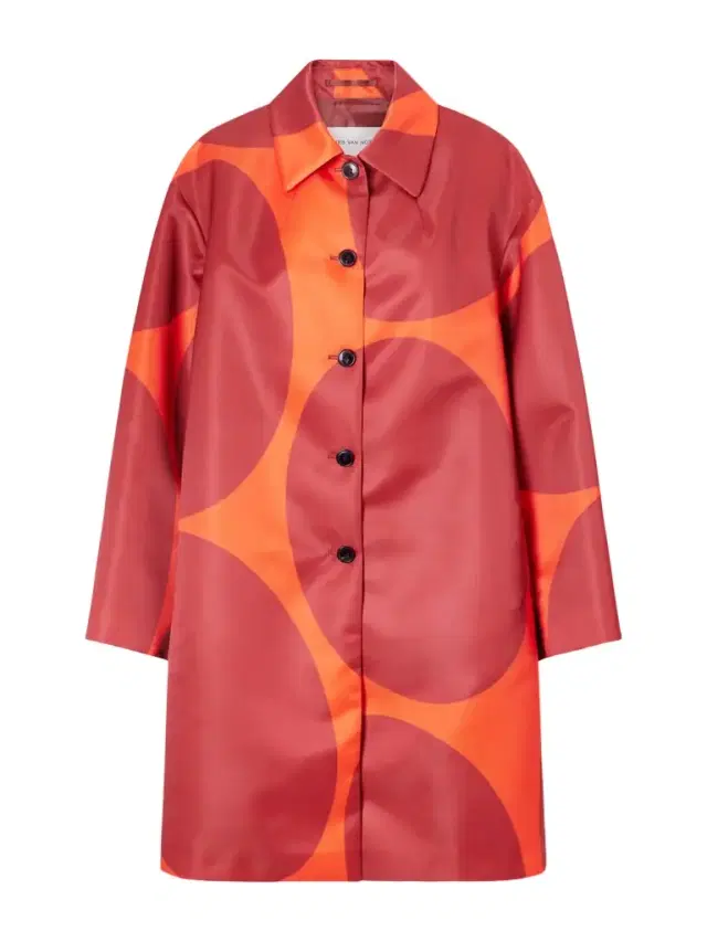 Polka-dot Duchesse Satin Coat