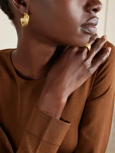 YSSO Thread Gold-plated Earrings | Thumbnail 2 YSSO Thread Gold-plated Earrings | Thumbnail 2