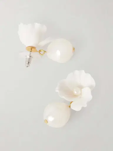Jennifer Behr Clarabel Gold-tone Pearl Earrings | Thumbnail 3 Jennifer Behr Clarabel Gold-tone Pearl Earrings | Thumbnail 3