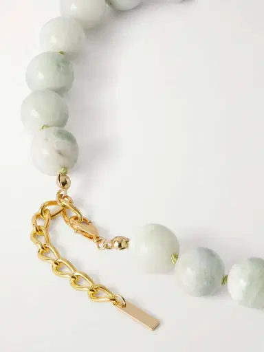 Jennifer Behr Louisa Gold-plated Jade Necklace | Thumbnail 3
