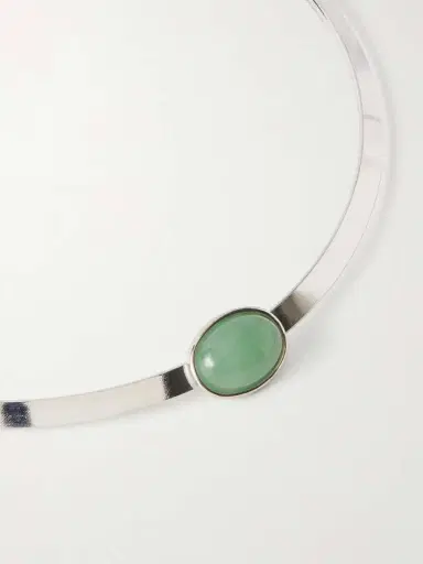 Jennifer Behr Elaine Gold-plated Aventurine Cuff | Thumbnail 4
