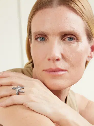 Lucy Delius Sea Star Ring 14-karat Gold Rhodium-plated Diamond Ring | Thumbnail 2