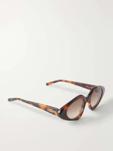 Loewe Slim Cat-eye Tortoiseshell Acetate Sunglasses | Thumbnail 3