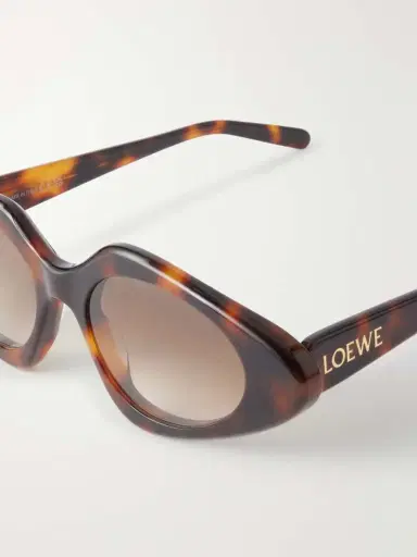 Loewe Slim Cat-eye Tortoiseshell Acetate Sunglasses | Thumbnail 4