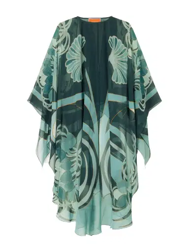 La DoubleJ Maria Printed Silk-georgette Cape | Thumbnail 1 La DoubleJ Maria Printed Silk-georgette Cape | Thumbnail 1
