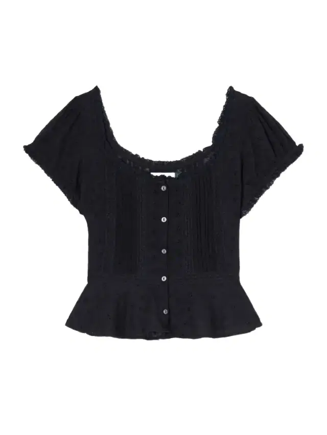 Sandi Cropped Broderie Anglaise Cotton Blouse