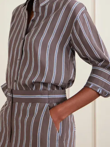 Veronica Beard Lloyd Striped Woven Shirt | Thumbnail 5 Veronica Beard Lloyd Striped Woven Shirt | Thumbnail 5