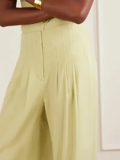 Veronica Beard Hoyt Linen-blend Twill Wide-leg Pants | Thumbnail 5 Veronica Beard Hoyt Linen-blend Twill Wide-leg Pants | Thumbnail 5
