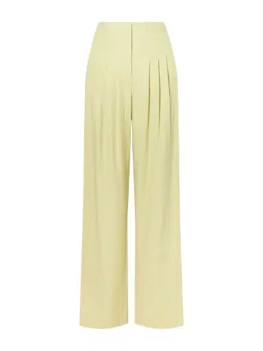 Veronica Beard Hoyt Linen-blend Twill Wide-leg Pants | Thumbnail 1 Veronica Beard Hoyt Linen-blend Twill Wide-leg Pants | Thumbnail 1