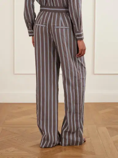 Veronica Beard Striped Woven Wide-leg Pants | Thumbnail 3 Veronica Beard Striped Woven Wide-leg Pants | Thumbnail 3