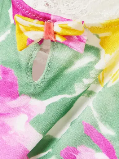 Chloé Lace-trimmed Floral-print Swimsuit | Thumbnail 4