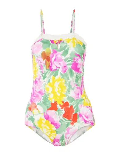 Chloé Lace-trimmed Floral-print Swimsuit | Thumbnail 1