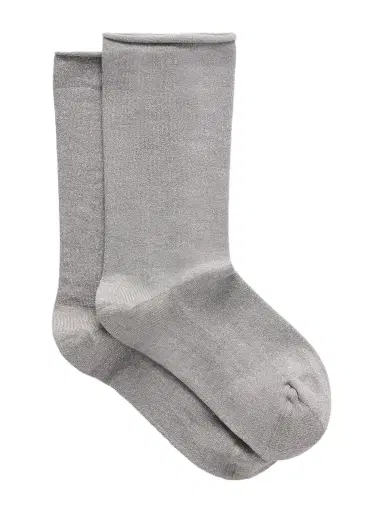 Brunello Cucinelli Metallic Cashmere-blend Ankle Socks | Thumbnail 1