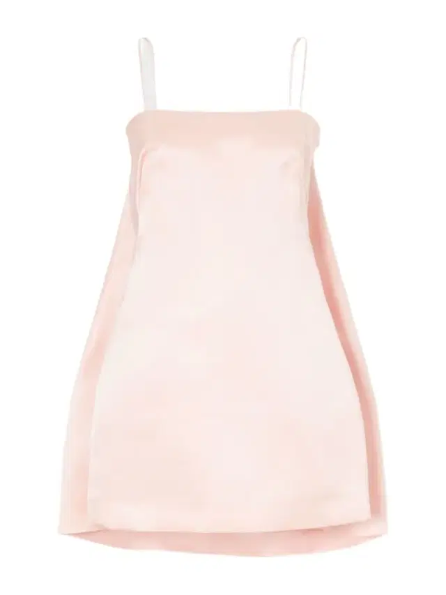 Cape-effect Silk-satin Mini Dress