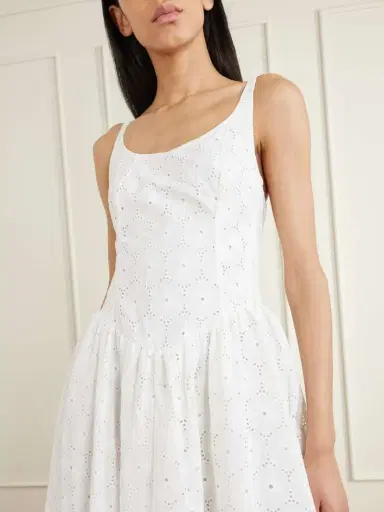 Faithfull Milana Broderie Anglaise Midi Dress | Thumbnail 4
