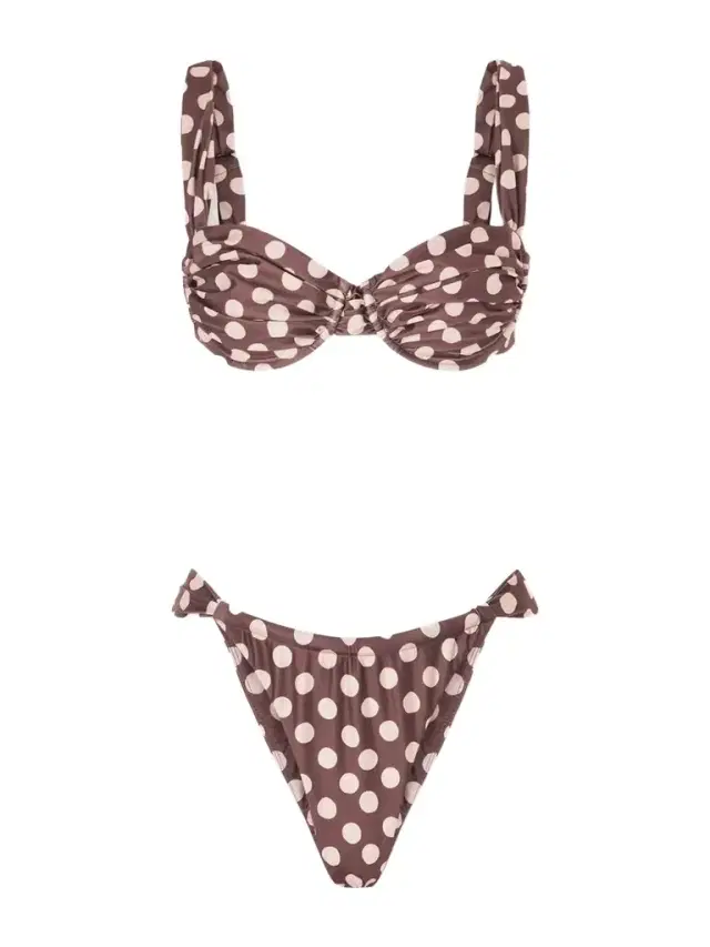 Faithfull Sol And Andez Polka-dot Recycled Bikini
