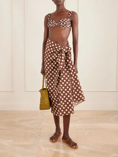 Faithfull Lomas Polka-dot Cotton Pareo | Thumbnail 2 Faithfull Lomas Polka-dot Cotton Pareo | Thumbnail 2