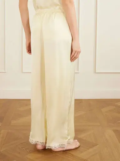 Faithfull Adnina Lace-trimmed Recycled-satin Wide-leg Pants | Thumbnail 4 Faithfull Adnina Lace-trimmed Recycled-satin Wide-leg Pants | Thumbnail 4