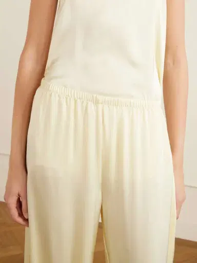 Faithfull Adnina Lace-trimmed Recycled-satin Wide-leg Pants | Thumbnail 5 Faithfull Adnina Lace-trimmed Recycled-satin Wide-leg Pants | Thumbnail 5