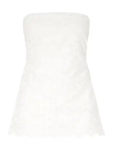 Faithfull Pamina Strapless Scalloped Broderie Anglaise Top | Thumbnail 1