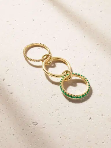 Spinelli Kilcollin Norah 18-karat Gold, Emerald And Diamond Ring | Thumbnail 3