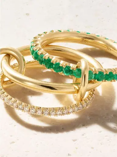 Spinelli Kilcollin Norah 18-karat Gold, Emerald And Diamond Ring | Thumbnail 4