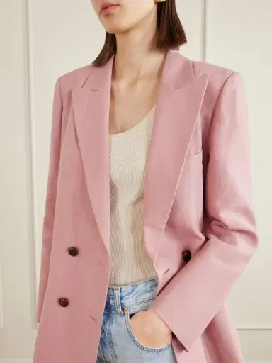 Blazé Milano Midday Sun Double-breasted Linen Blazer | Thumbnail 5 Blazé Milano Midday Sun Double-breasted Linen Blazer | Thumbnail 5