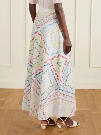 Mary Katrantzou Printed Cotton-blend Midi Coverup | Thumbnail 4