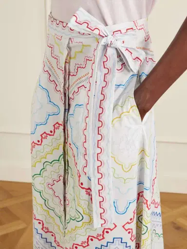 Mary Katrantzou Printed Cotton-blend Midi Coverup | Thumbnail 5