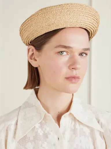Gigi Burris Laura Woven Raffia Pillbox Hat | Thumbnail 2