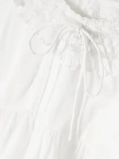 Posse Danielle Lace-trimmed Cotton Blouse | Thumbnail 4