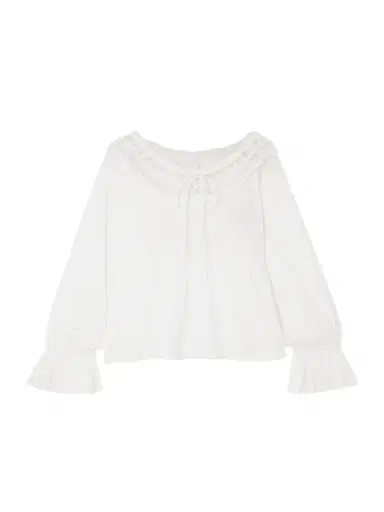 Posse Danielle Lace-trimmed Cotton Blouse | Thumbnail 1