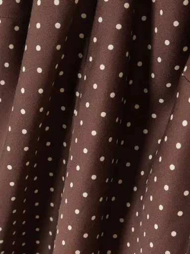 Posse Phoebe Polka-dot Tencel™ Lyocell Halterneck Midi Dress | Thumbnail 4