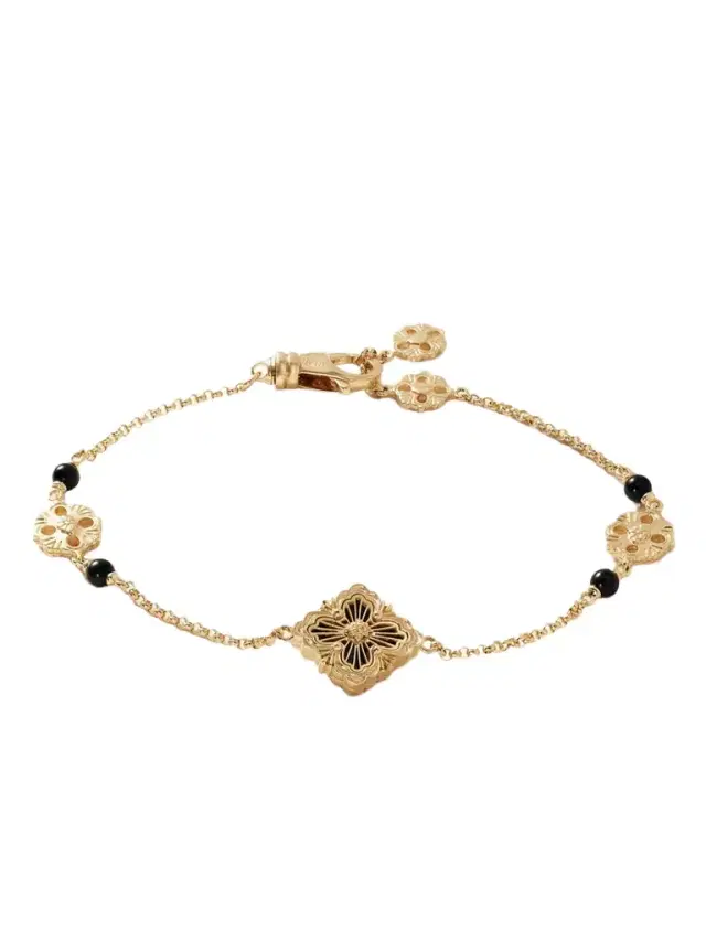Opera Tulle 18-karat Gold Onyx Bracelet