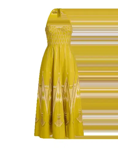 Emporio Sirenuse Lotty Dress with Papyrus Embroidery | Thumbnail 8 Emporio Sirenuse Lotty Dress with Papyrus Embroidery | Thumbnail 8