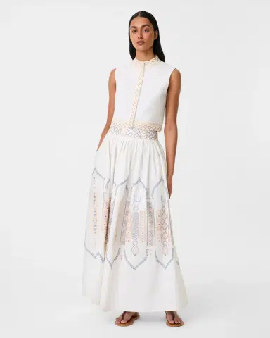 Emporio Sirenuse Ombretta Skirt with Lace Embroidery | Thumbnail 2