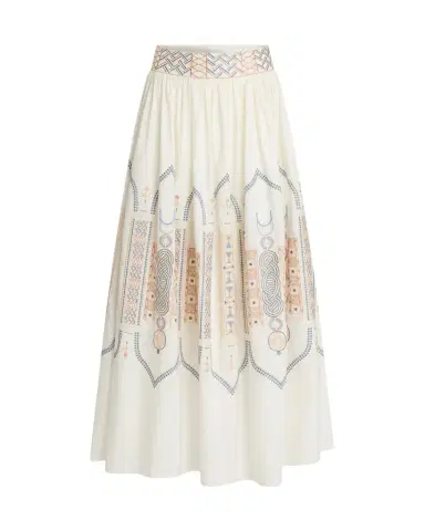 Emporio Sirenuse Ombretta Skirt with Lace Embroidery | Thumbnail 1
