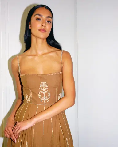 Emporio Sirenuse Valya Dress with Lace Embroidery | Thumbnail 7 Emporio Sirenuse Valya Dress with Lace Embroidery | Thumbnail 7