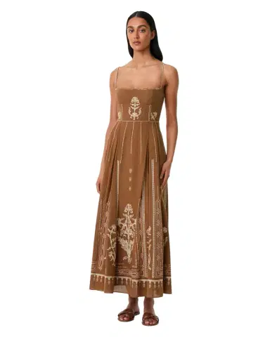 Emporio Sirenuse Valya Dress with Lace Embroidery | Thumbnail 1 Emporio Sirenuse Valya Dress with Lace Embroidery | Thumbnail 1