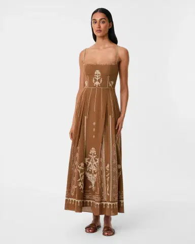 Emporio Sirenuse Valya Dress with Lace Embroidery | Thumbnail 6 Emporio Sirenuse Valya Dress with Lace Embroidery | Thumbnail 6