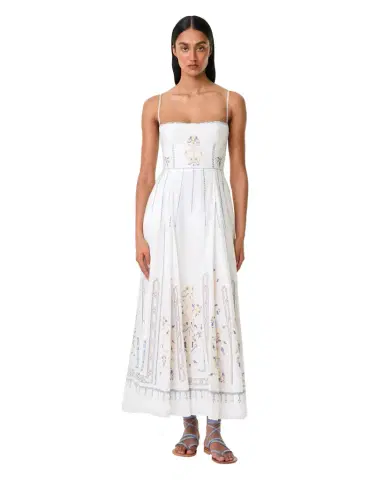 Emporio Sirenuse Valya Dress with Lace Embroidery | Thumbnail 1 Emporio Sirenuse Valya Dress with Lace Embroidery | Thumbnail 1