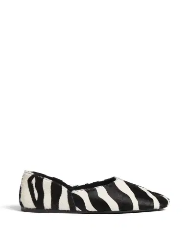 Khaite Jane Zebra Haircalf Flats | Thumbnail 1